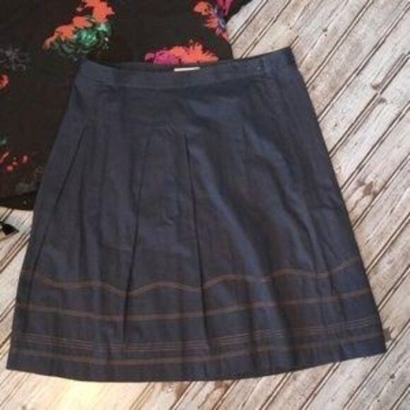 Anthropologie Faconnable Embroidered Skirt - Sz. 14 - Picture 2 of 6